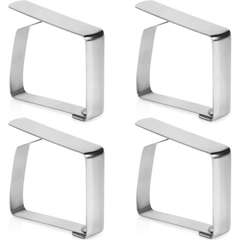 Stainless Steel Tablecloth Clips, Set of 4 (1/5)