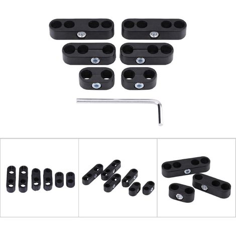 7-mm- und 8-mm-Zündkerzenkabel-Separatoren für Chevrolet, Ford und Mopar, schwarz (1/5)