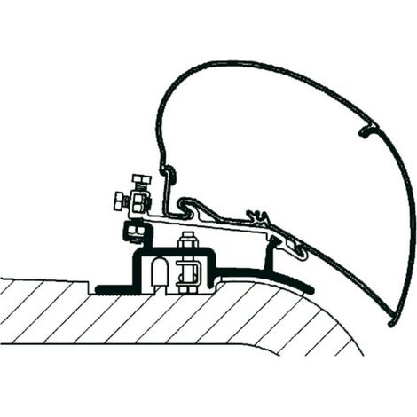 Adapter für Vorhänge Boxer/Jumper/Ducato bis 06 - Thule