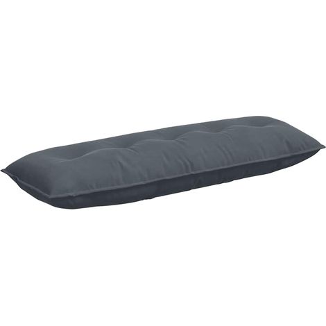 Back Pillow Dark Grey 140 x 50 cm Corduroy Fabric vidaXL