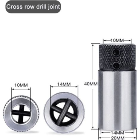 Drill Sleeve Base - Cross Type - Tungsten Steel - For Drilling Rig Collet Chuck - 20x40 mm - 1 Pc (1/5)