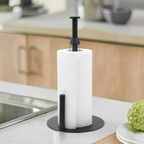 Porte Sopalin Vertical, Support de Rouleau Porte Rouleau Papier Cuisine Acier Inoxydable pour Effet D'amortissement,Porte-Serviet (1/5)
