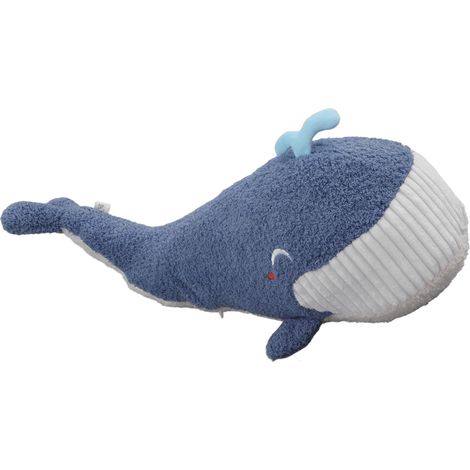 Plüschwal, 60 cm, superweiches, kuscheliges, flauschiges, walförmiges Plüschkissen für Kinder. (1/5)