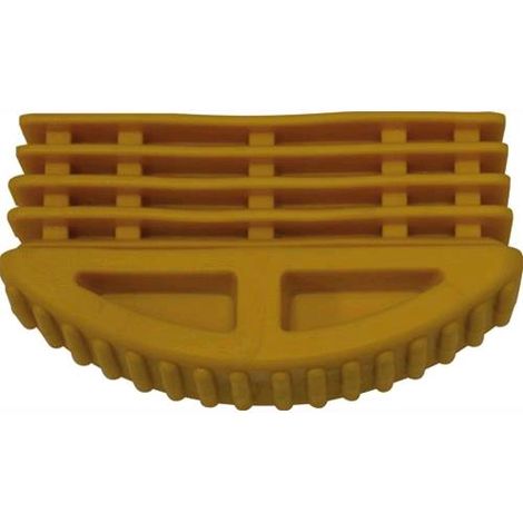 PIEDINO in PVC per SCALA DOPPIA/TRIPLA Interno 24x62 mm GIALLO MAURER