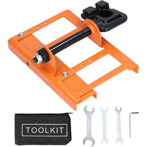 Orange mini portable chainsaw mill well made long life chain wear long use life MUMU (1/4)