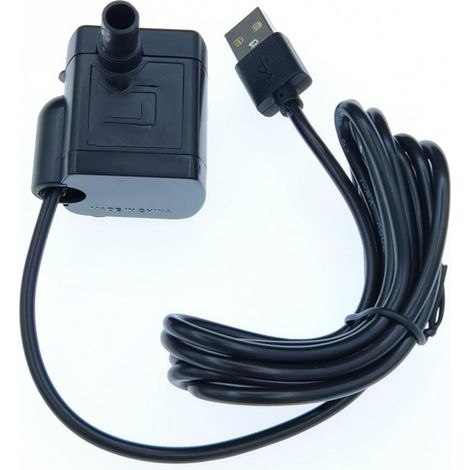 Mini Water Pump, Aquarium Pump Adjustable 200L/H, 1-3W Ultra-Quiet Pump with 1.5 m USB-Cable for Pond Fish Tank Fountain Tank (1/5)