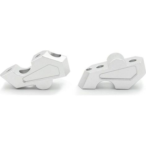 Rialzo manubrio 23mm per BMW F 750 GS 18-23 argento