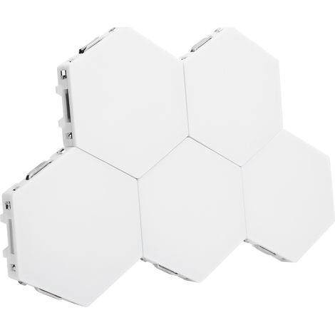 Lot 6 Lumière Murales LED Hexagonales Tactiles pour Salon de Coiffure, Salon, Hôtel – Déco Moderne 110-240V, Prise UE (1/5)