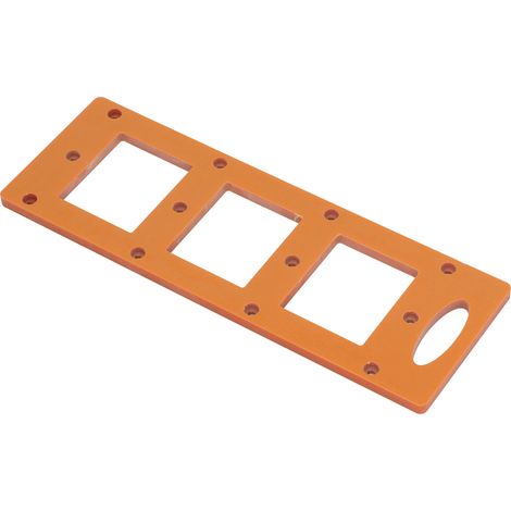 Gabarit de perçage 70 x 60 mm pour boîtiers encastrés 86, outil de découpe et rainurage pour meubles, accessoires de menuiserie (1/5)