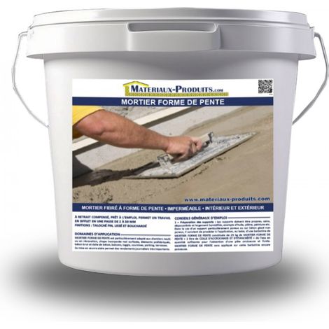Mortier forme de pente - 12.5 Kg Gris clair - MATPRO