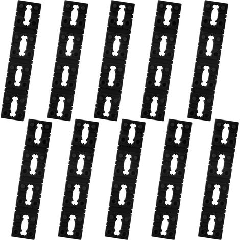 40pcs Entretoise Plastique, Entretoise Prise Électrique Entretoises de Prise Électrique Entretoises de Prise de Commutateur pour l'Électricité Domestique et Industrielle (Noir) (1/5)