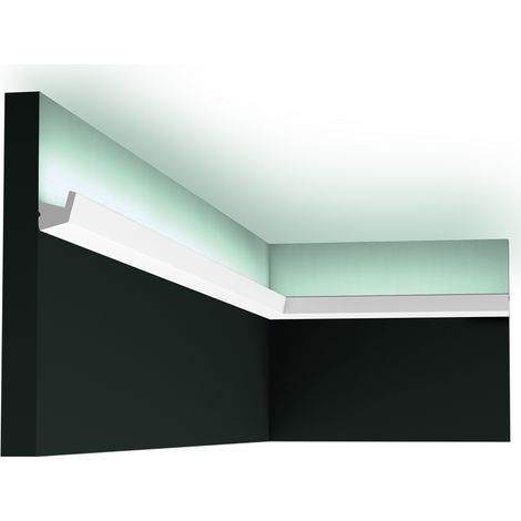 Orac – Profil compact éclairage LED CX189 – L200 x H2,7 x L2,7 cm – Pour espaces confinés – Peinture recommandée pour protection UV