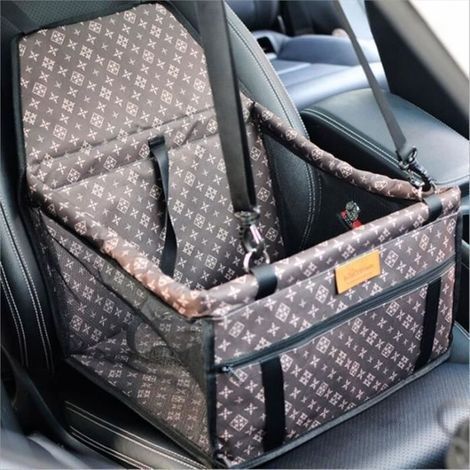 Pet Package De Mise À Niveau Voiture Chien Chat Sac Section Anti-Effondrement Respirant - Brun Rétro (1/4)