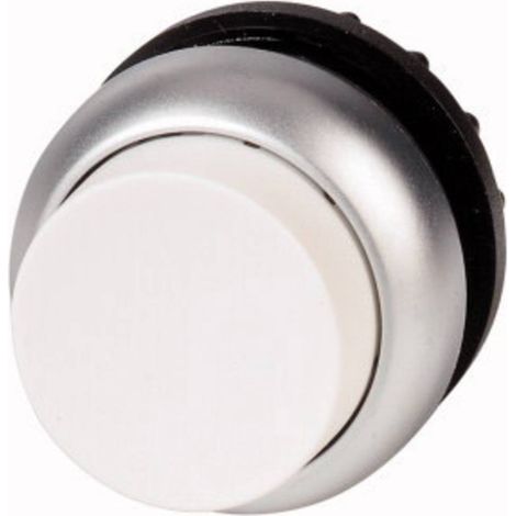 Bouton-poussoir saillant blanc à accrochage EATON M22-DRH-W (1/2)