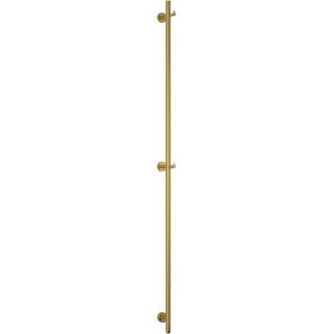 Otitec – Sèche-serviette électrique doré 165x2,5 cm – Puissance 32 W – Finition résistante aux rayures – Adapté pour saunas et cabines de douche (1/3)