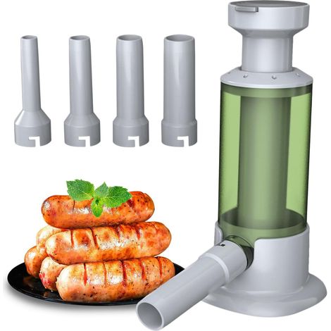 Wurstfüllmaschine, manuelle Wurstmaschine, Edelstahlfüller, Fleischfüllmaschine, Wurstmaschine für den Hausgebrauch, manueller Fleischfüller (1/5)