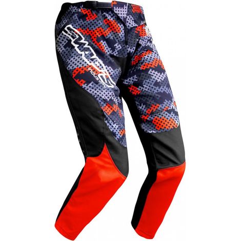 Pantalon moto cross Swaps Camo Kid rouge pour moto enduro Taille (1/4)