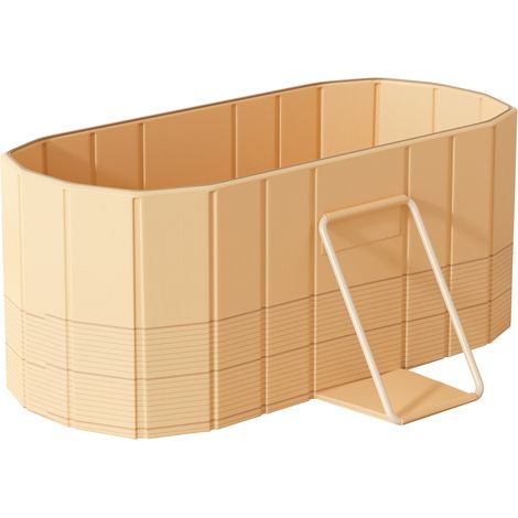 Baignoire pliante monobloc, baignoire, conception d'isolation épaissie, jaune. (1/5)
