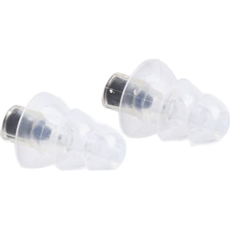 paire de bouchons d'oreille en silicone liquide avec filtre, noirs, pour la réduction du bruit et la protection auditive lors de concerts. (1/5)