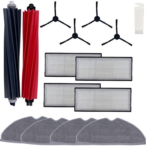 Pack accessoires pour Roborock S8 PRO ULTRA - Filtre/Serpillère/Brosse latérale/Rouleau extracteur Phonillico® (1/5)