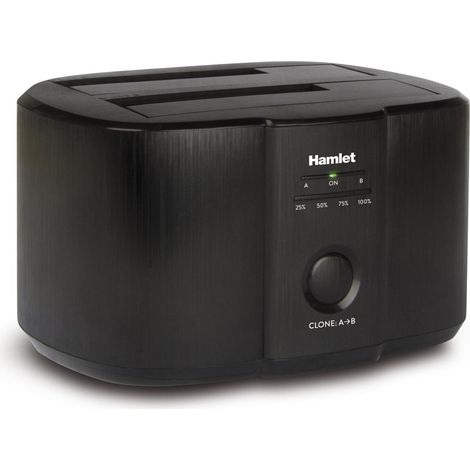 Hamlet HXDD2535CLN docking station per unità di archiviazione Nero (1/4)