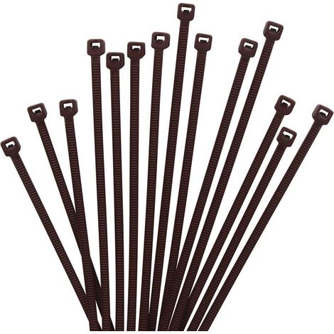 Kabelbinder 1000 100mm 2,5mm 8,1kg UV beständig 100 mm x 2.5 mm Braun (1/5)