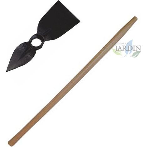 Zappa da giardino piatta con manico 120 cm, Attrezzo manuale per terriccio