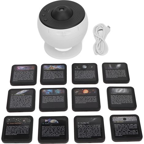 Projecteur d'Étoiles HD 12 Thèmes avec Mise au Point pour Chambre, Salon et Salle de Jeux (1/5)