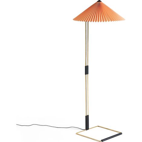 [GEBRAUCHT] B-Ware HAY Stehleuchte Stehlampe LED Matin Pfirsich Baumwollschirm Messing modern (1/2)