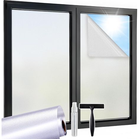 Film Fenetre Anti Regard Kit Électrostatique sans Colle 44.5x200cm (1/5)
