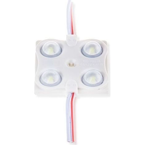 Módulo LED V-TAC SMD2835 de 1,44 W, 100 lm/W, 12 V, 4 LED, blanco cálido, IP68, con cables de soldadura