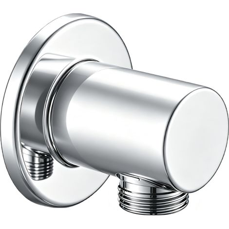 Raccord de Tuyau de Douche, Raccord Mural, Bras de Douche Réglable, Raccord Mural pour douchette, Accessoires de Salle de Bain Universel Anti-Fuite (1/5)