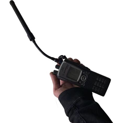 Tactical walkie-talkie antenna, CS high-gain UV dual-segment gooseneck directional antenna, fiberglass antenna, BNC interface. (1/3)