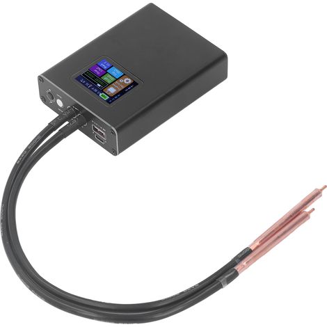 Poste à souder par points portable mini, 30 niveaux réglables, écran LCD 4,6 cm, batterie intégrée, pour réparation métal et bricolage (1/5)
