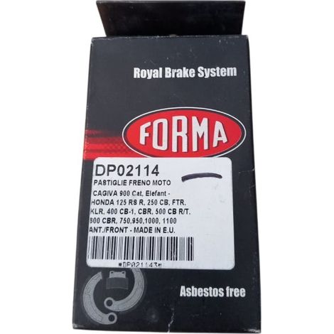 Pastigle freno moto per honda 125 rs, s 250 cb, ftr, klr 400, cb-1, cbr 500 (1/4)