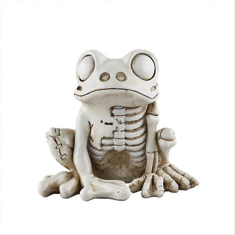 Modèle de squelette de grenouille pour Halloween, statue d'animal squelette, décorations de grenouille (1/5)