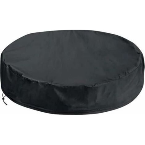 bache spa rond,Spa Couverture Rond,Housse de Baignoire Coupe-Vent résistante aux UV avec Cordon élastique à l'ourlet,Couverture De La Baignoire Spa à L'extéri (245×30CM) (1/5)