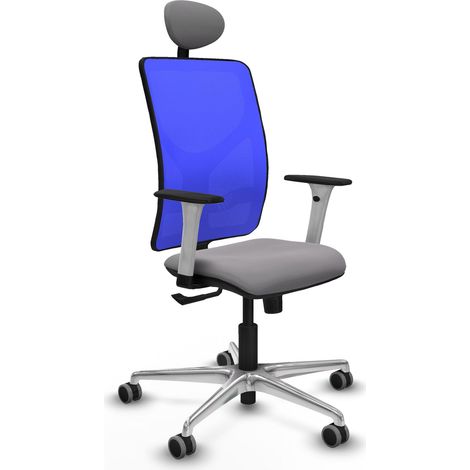 Sedia da ufficio piqueras y crespo Motilla blu pelle sintetica (1/2)