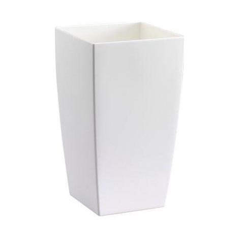 Outdoor rechteckige Kunststoffvase ''Algarve'' für Blumen und Pflanzen -35 cm / Rot