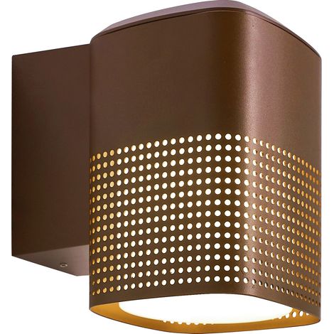 Applique murale Sidara  Aluminium Seaside marron metallise ,  H. 19 - IP54 - E27 /  Nordlux Extérieur
