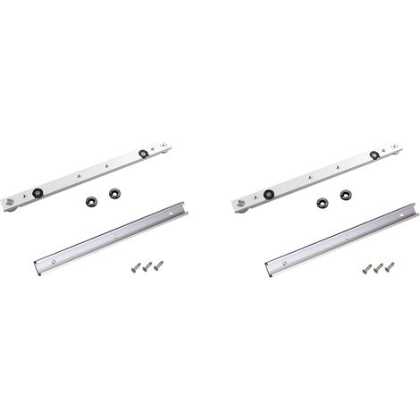 2 Ensemble de Pistes en T en Alliage D'Aluminium Fente Piste D'Onglet et Barre D'Onglet Curseur Table Scie Jauge D'Onglet Tige Bricolage Outils de Travail Du Bois (1/5)