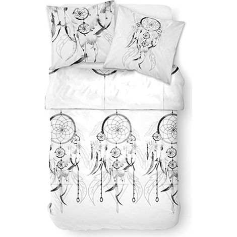 Hello Dessin Sioux - Parure HC4 Housse de Couette 240x260 + 2 Taies d’Oreiller 100% Coton (1/3)