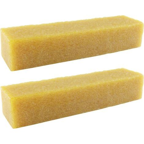2 Pcs Abrasive Strip Cleaning Stick 200 x 40 x 37 mm Natural Rubber Abrasive Cleaning Stick for Cleaning Abrasive Belts Sanders (Yellow) (1/5)