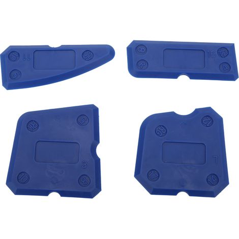 Kit de 4 outils pour joints de silicone, réutilisables, faciles à nettoyer, écologiques et durables, en plastique, pour l'étanchéité.