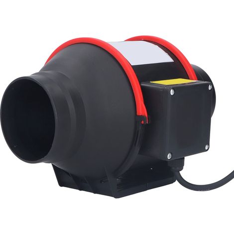 Ventilateur de gaine silencieux 10 cm à flux diagonal avec variateur de vitesse, idéal pour tente de culture et ventilation intérieure (monovitesse 40W, norme US 110V) (1/5)