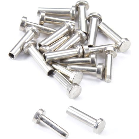 20 Pcs Manchons de Protection en Acier Inoxydable pour Garde-corps de Câble 3/16 Pouce Poteaux en Bois, Balustrade de Bricolage (1/4)