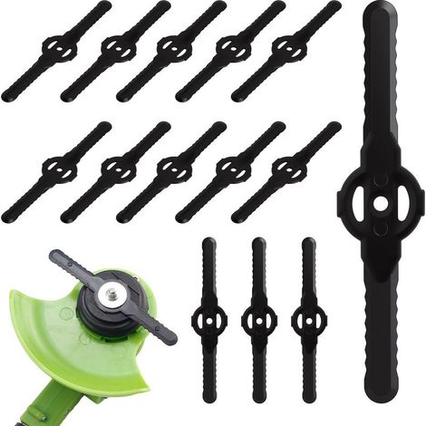 60 Lames de Rechange pour Coupe-Bordures,Lames en Plastique PP 5 mm Compatibles avec Coupe-Bordures Sans Fil et Accessoires- Outils Pour Coupe-Bordures, Tondeuses À Gazon, Jardin Et Pelouse (1/5)