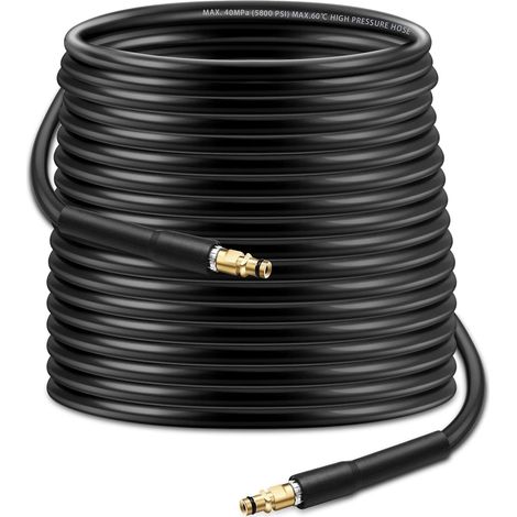 Tuyau de nettoyage haute pression Ikodm20m, déboucheur de canalisations pour nettoyeur haute pression K-archer, compatible avec les modèles K-archer K2, K3, K4, K5, K6 et K7, pour le lavage de voiture