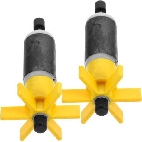 2 Ensembles Rotor De Pompe Submersible Remplacement Rotor Pour Pompe Submersible Turbine De Roue De Filtre De Rechange Roue De Rechange Avec Arbre Plastique 2 Pièces x 2