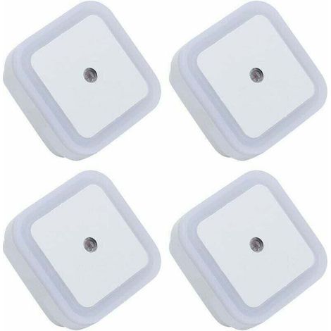 LED-Nachtlicht, Innenbeleuchtung, diverse Beleuchtungszubehörteile, 4-teilig (Weiß) (1/5)